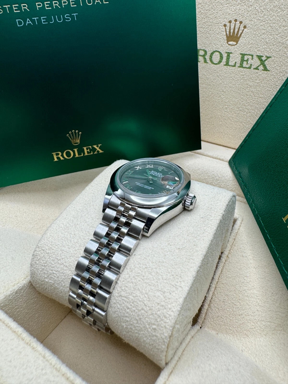 Rolex Lady-Datejust 28mm m279160 Oyster Perpetual Dark Grey Dial Oyster Bracelet - Image 7