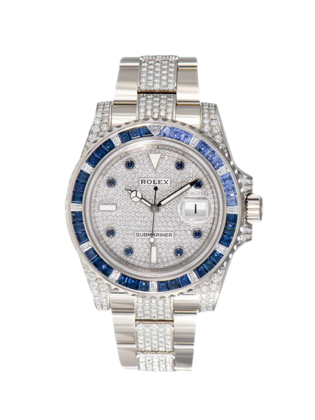Rolex Submariner Date 40mm 116659SABR Blue Sapphire and Diamond Bezel Diamond Dial