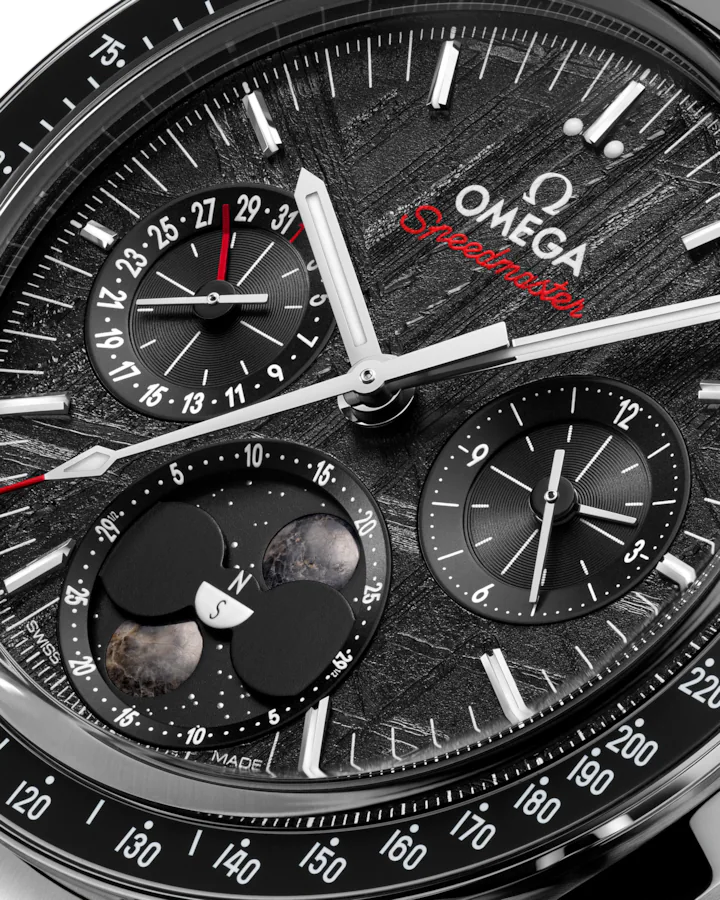Omega Speedmaster Moonphase Steel Black Meteorite Dial 43mm 304.30.43.52.01.001 - Image 6