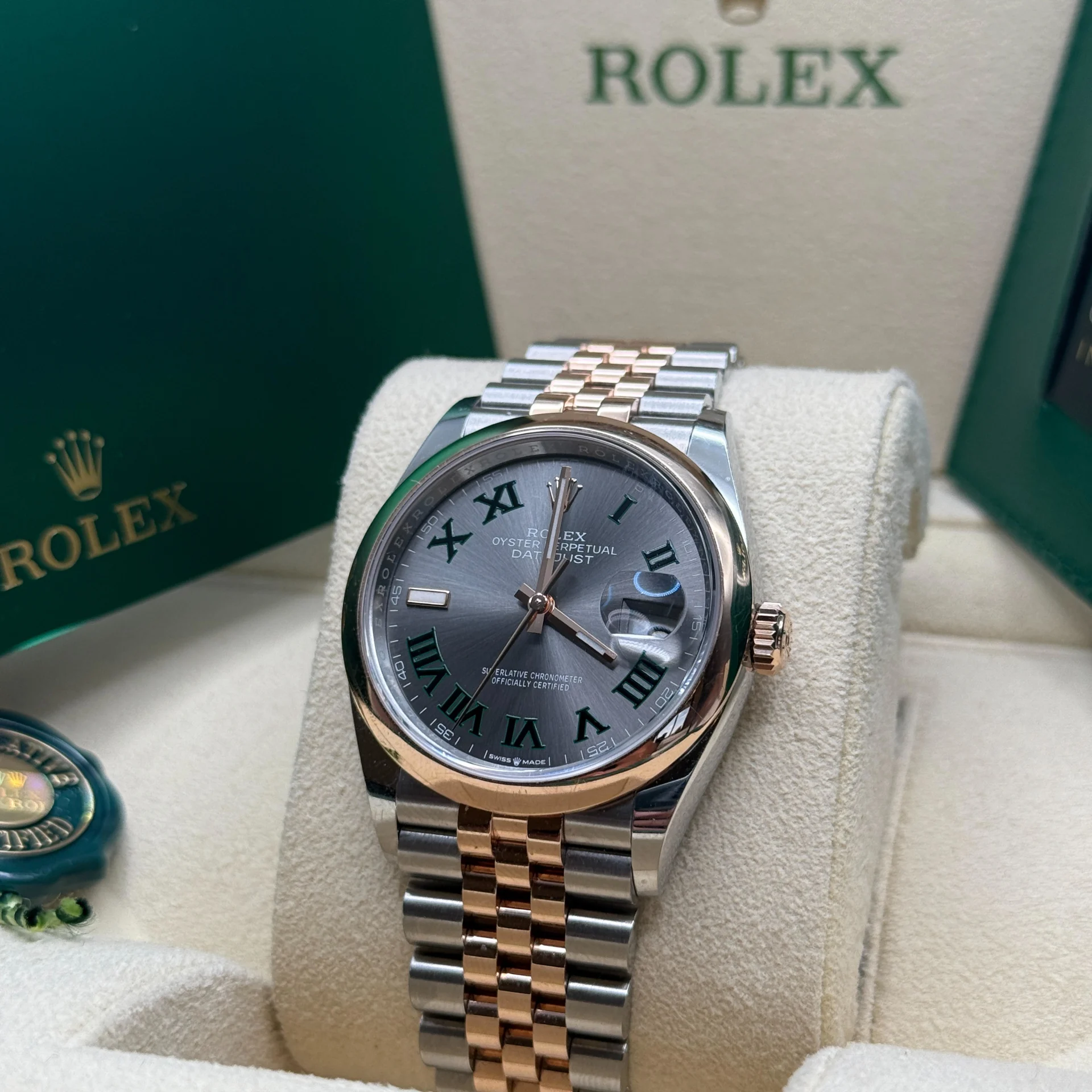 Rolex Datejust 36mm 126201 Slate Dial Jubilee Bracelet Watch - Image 5