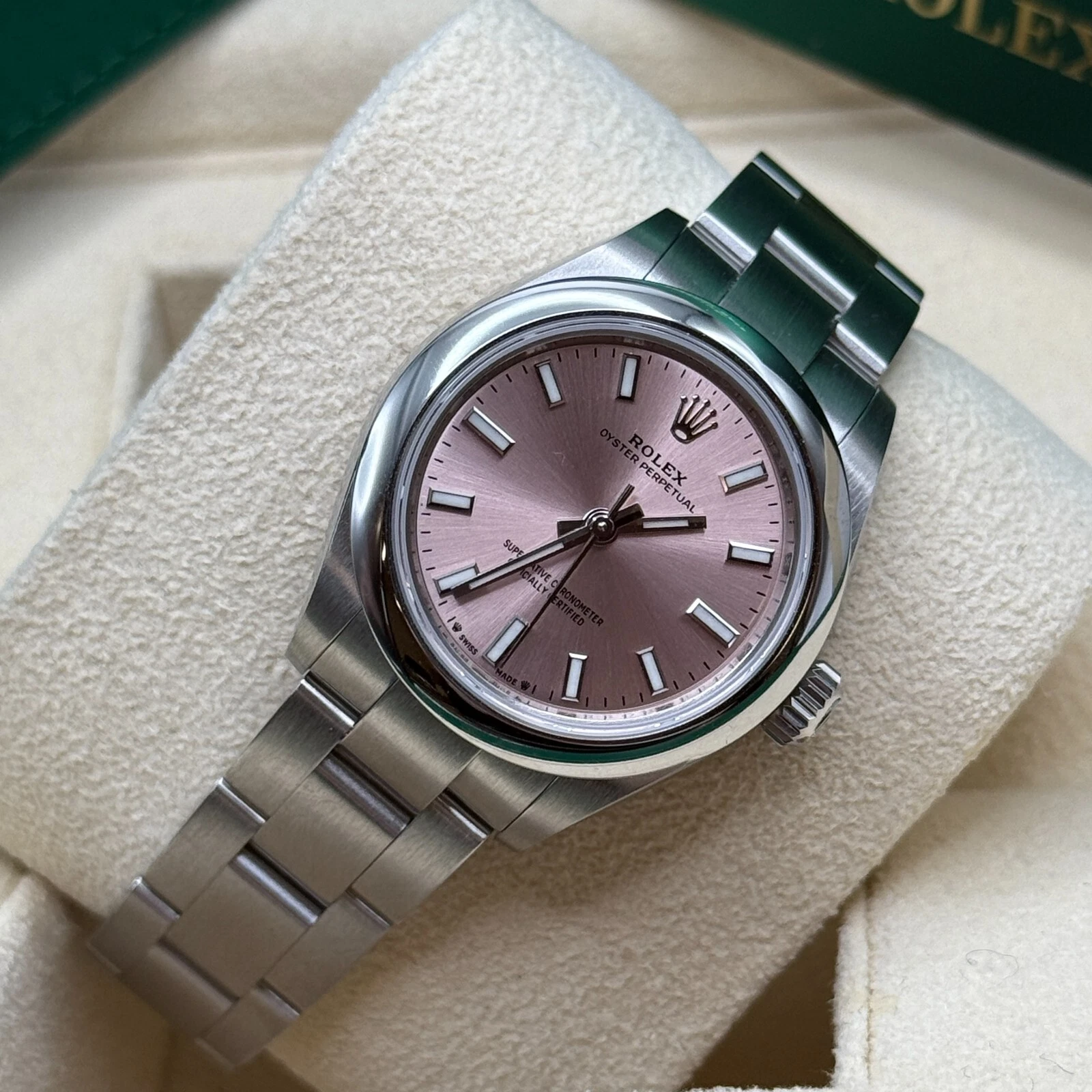 Rolex Oyster Perpetual 31mm 277200-0009 Pink Dial Oyster Bracelet Watch - Image 8