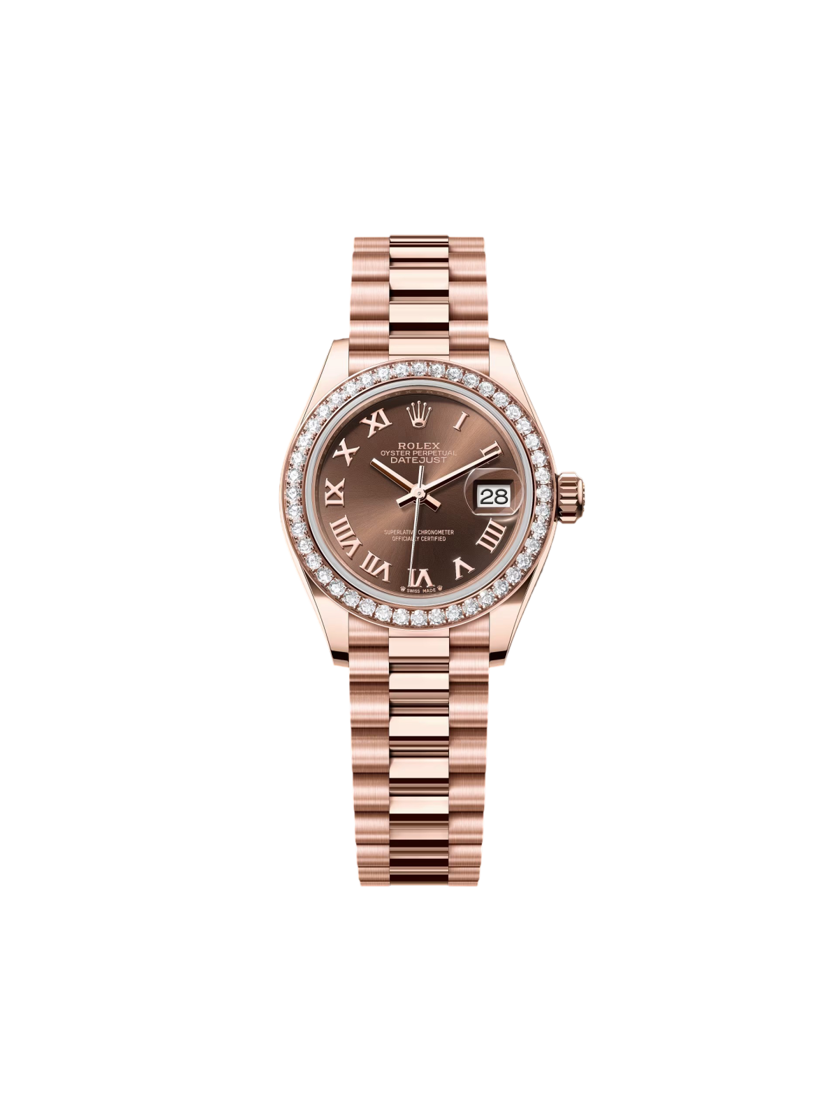 Rolex Lady-Datejust 28mm 279135RBR Chocolate Roman Dial - Image 2