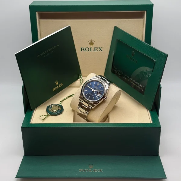 Rolex  Datejust 36mm 126234 Blue Index Dial 36mm Oyster Stainless Steel