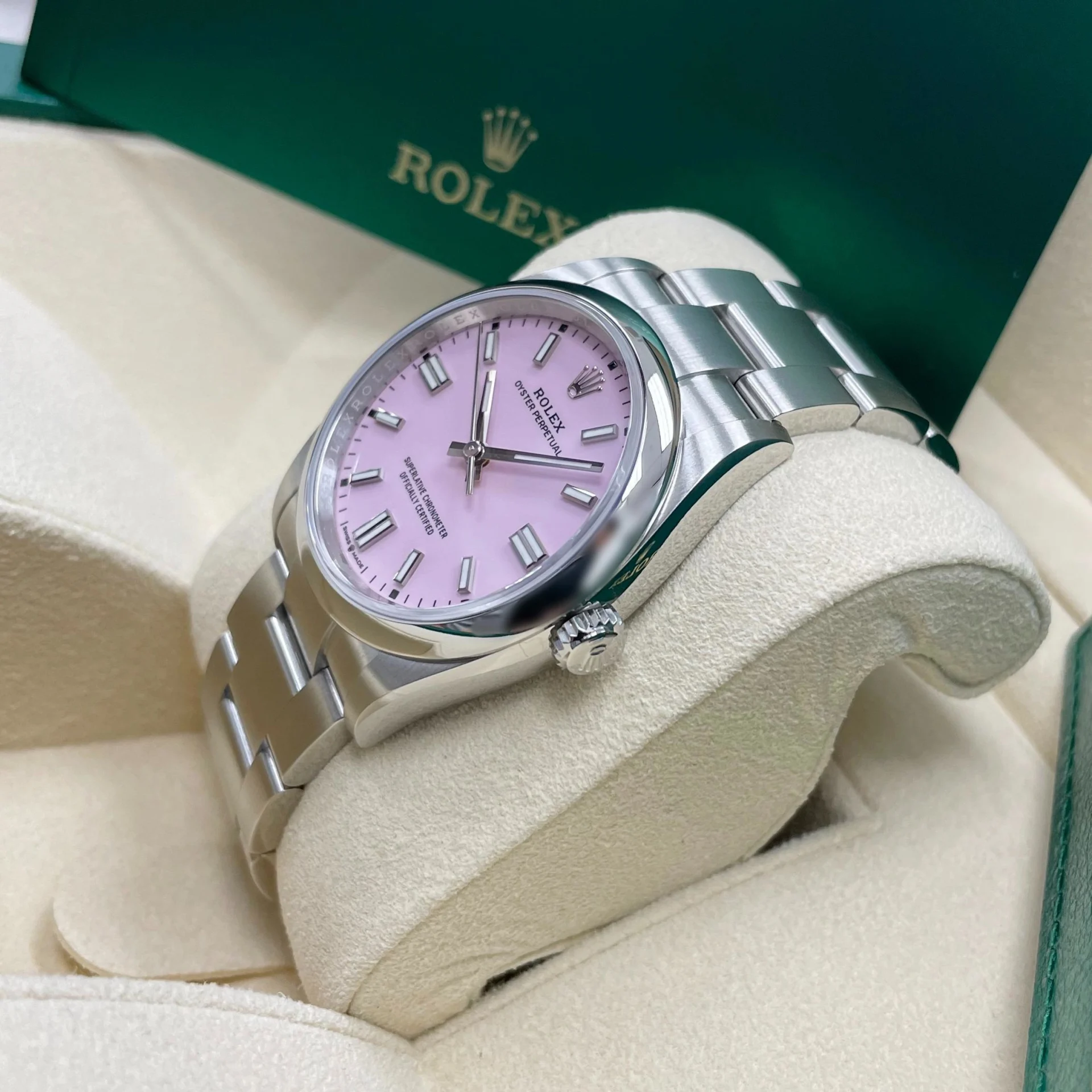 Rolex Oyster Perpetual 36mm 126000-0008 Candy Pink Dial Oyster Stainless Steel - Image 5