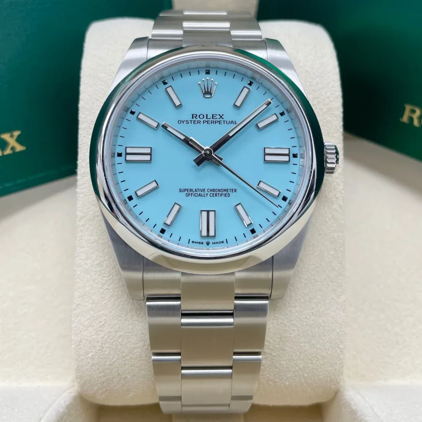 Rolex Oyster Perpetual 36mm 126000-0006 Tiffany Blue Turquoise Dial - Image 2