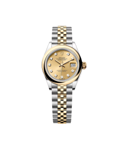 Rolex Lady-Datejust 28mm 279163 Champagne Diamond Dial