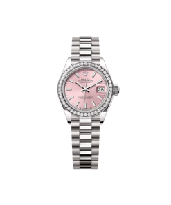 Rolex Lady-Datejust 28mm 279139RBR-0004 Pink Dial White Gold Bracelet