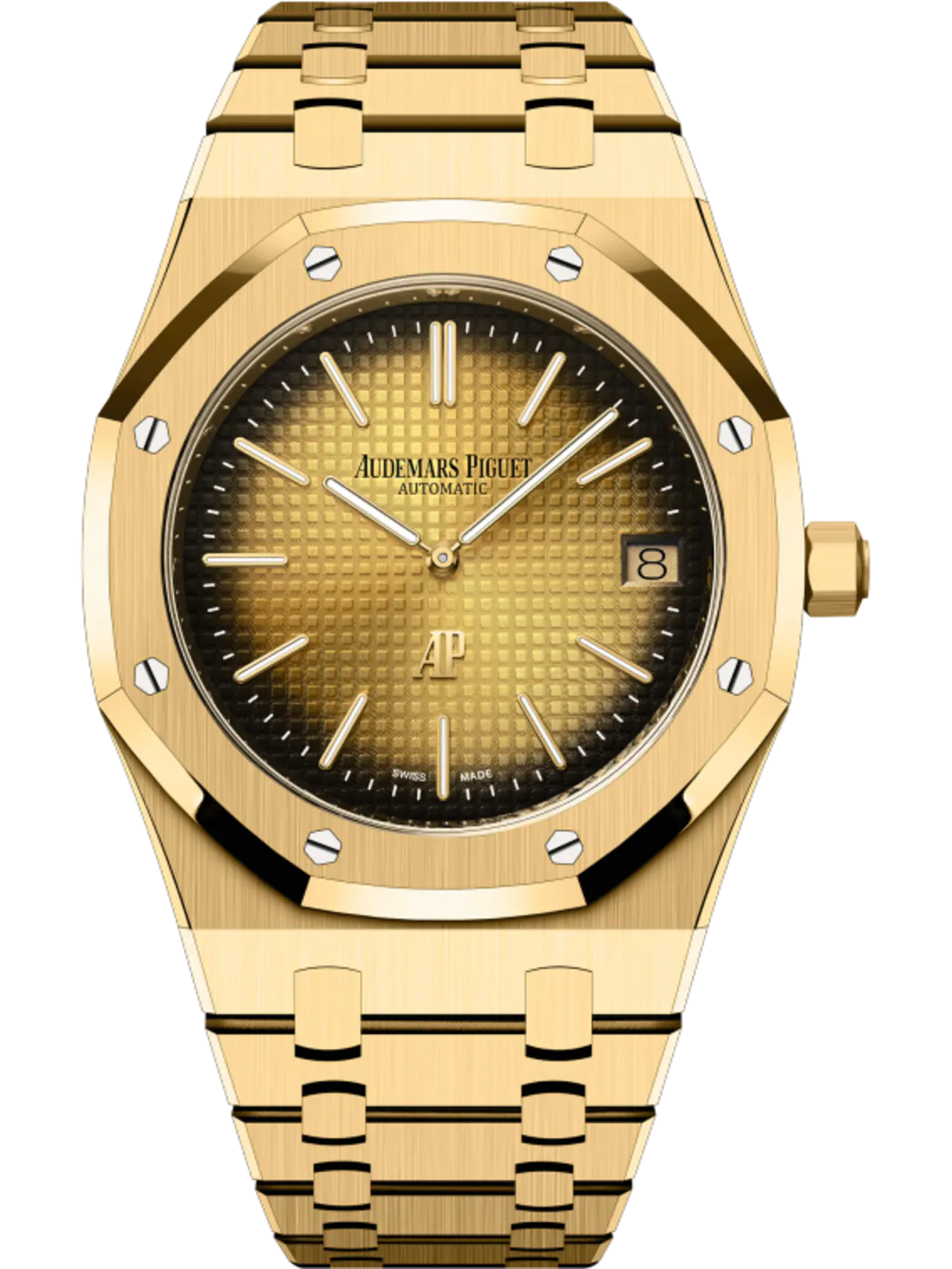 Audemars Piguet Royal Oak JumboSmoked Yellow Gold-Toned Dial 39mm