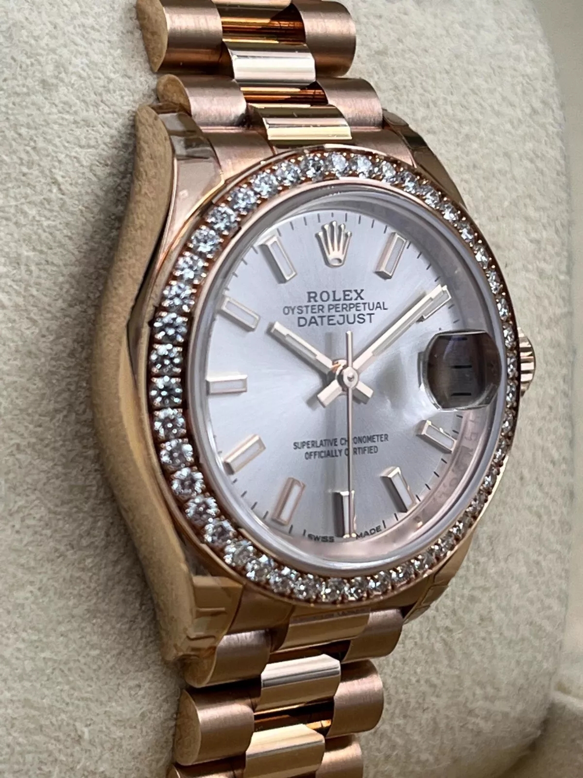 Rolex Lady-Datejust 28mm 279135RBR Rose Dial Jubilee Bracelet - Image 4