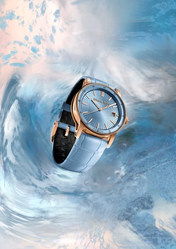 Audemars Piguet Code 11.59 Selfwinding Pink Rose Gold Light Blue Dial 38mm Leather Strap | 77410OR.OO.A344CR.01