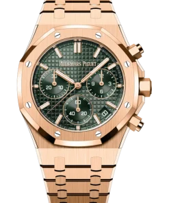 Audemars Piguet ROYAL OAK Pink Gold Khaki Green Dial CHRONOGRAPH 41mm