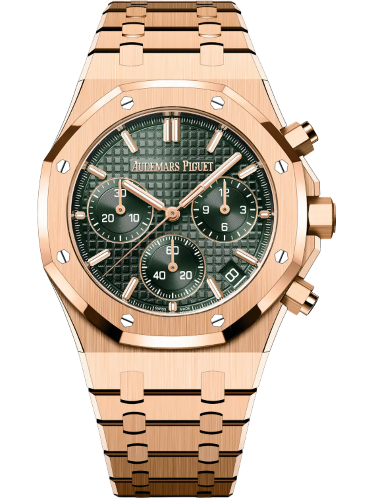 Audemars Piguet ROYAL OAK Pink Gold Khaki Green Dial CHRONOGRAPH 41mm