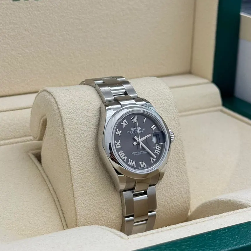 Rolex Lady-Datejust 28mm m279160 Oyster Perpetual Dark Grey Dial Oyster Bracelet - Image 11