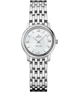 Omega De Ville Prestige 24.4 mm White Dial Stainless Steel Bracelet 424.10.24.60.05.001