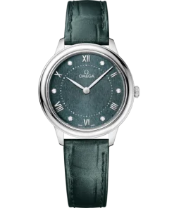 Omega De Ville Prestige 30 mm Green Dial Stainless Steel Strap 434.13.30.60.60.001