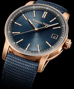 Alternative view of Audemars Piguet Code 11.59 Selfwinding 41mm Pink Rose Gold Blue Dial | 15210OR.OO.A348KB.01