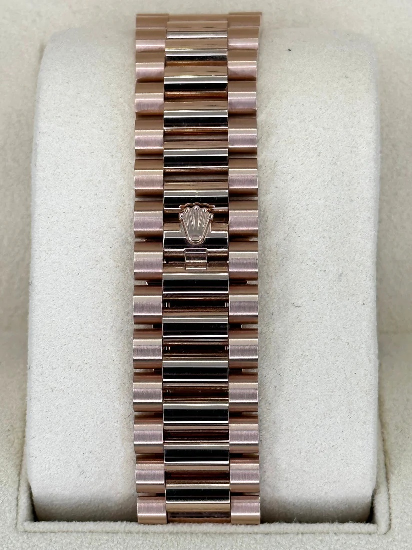 Rolex Day-Date "President" 40mm Everose Gold White Roman Dial - 228235 - Image 6