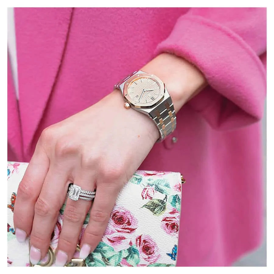 Audemars Piguet Two Tone 33MM Royal Oak Automatic Watch for Womens - Image 4