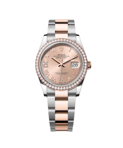 Alternative view of Rolex  Datejust 36mm 126281 Rose Dial Oyster 36mm Bracelet