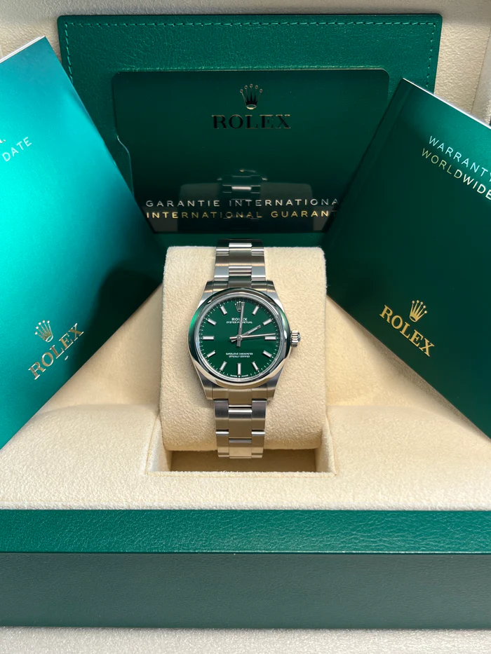 Rolex Oyster Perpetual 31mm 277200-0006 Green Dial Oyster Bracelet Watch - Image 11