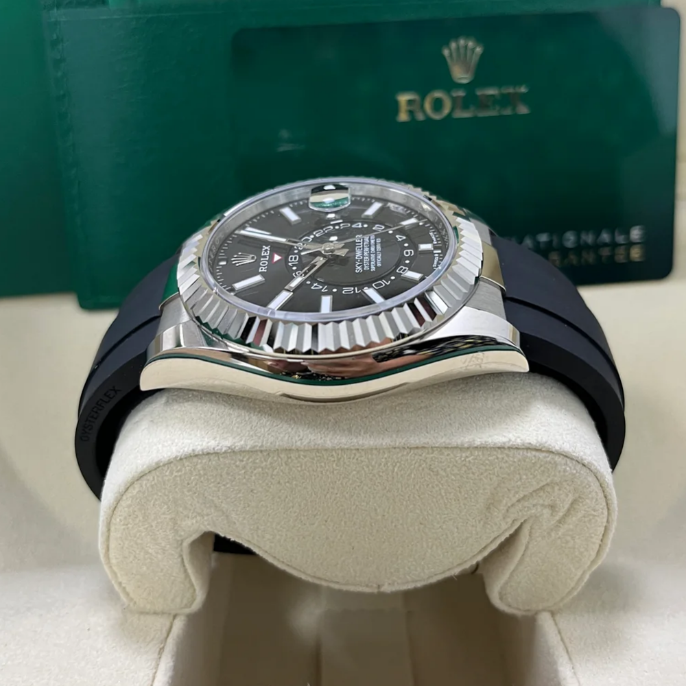 Rolex Sky-Dweller 42mm White Gold Black Dial Oysterflex - 336239 - Image 6