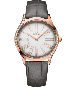 Omega De Ville Trésor 36mm Silver Dial with Diamonds Sedna™ 18k Rose Gold Strap 428.58.36.60.02.001