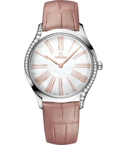 Omega De Ville Trésor 36 mm White Dial with Diamonds Stainless Steel Strap 428.18.36.60.05.002