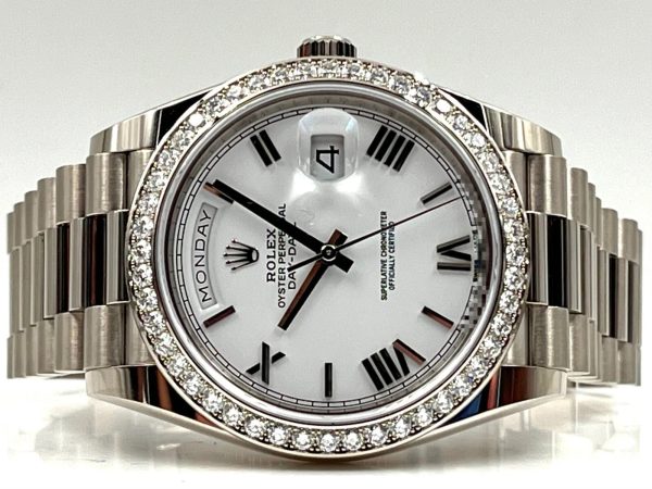 Rolex  Day-Date 40mm 228349RBR-0039 White Dial President Bracelet
