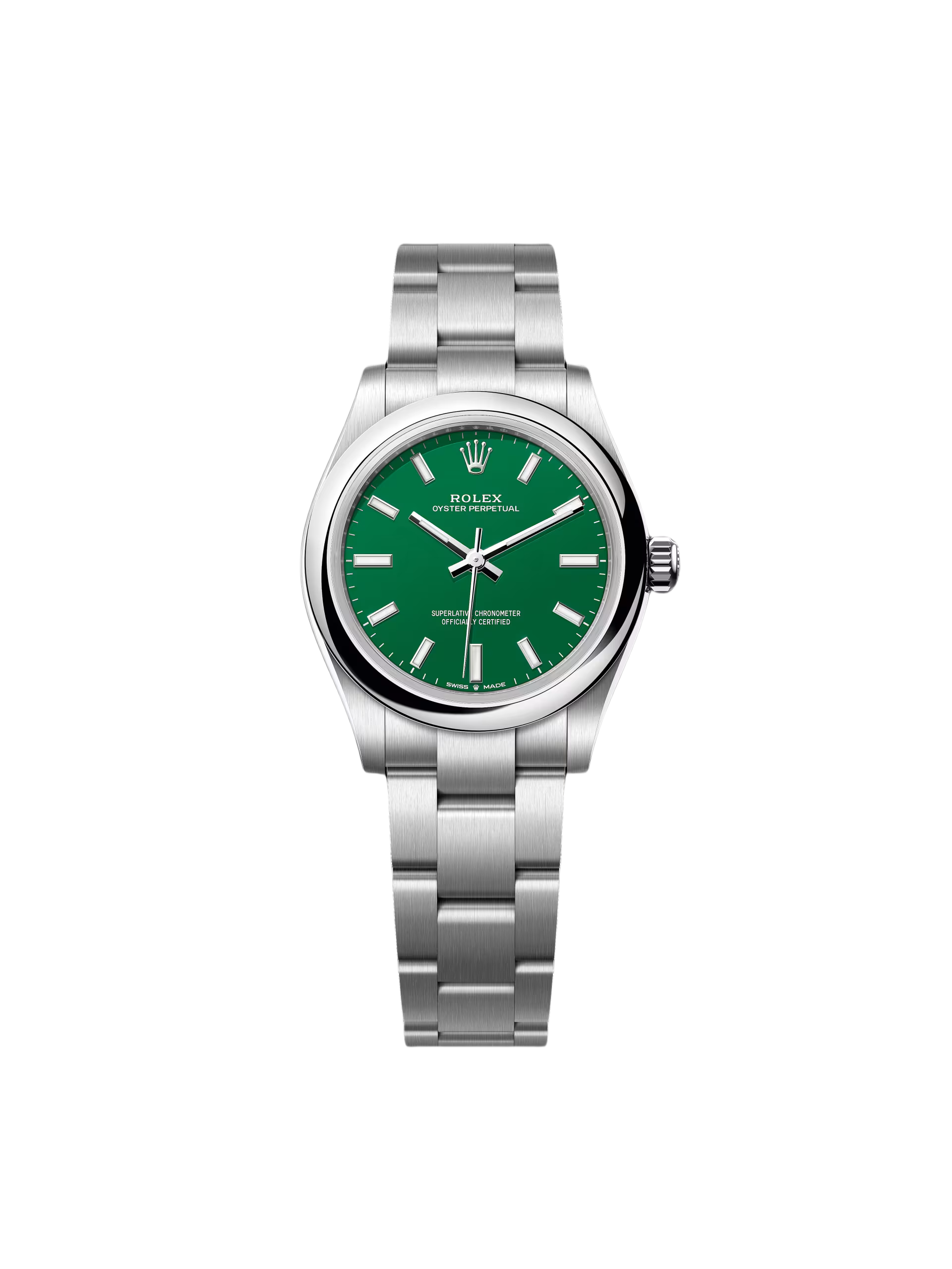 Rolex Oyster Perpetual 31mm 277200-0006 Green Dial Oyster Bracelet Watch