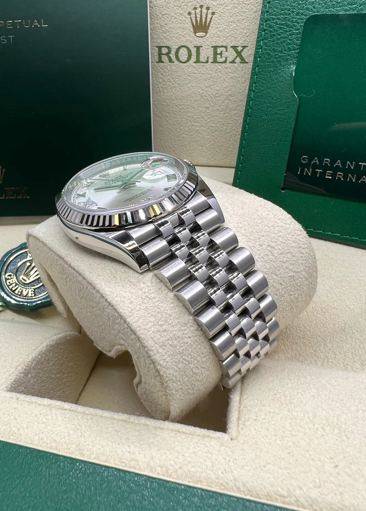Rolex Datejust 36mm 126234 White Roman Dial Oyster Stainless Steel Mens - Image 7