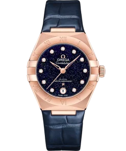 Omega Constellation Ladies' Selection 29mm Sedna™ gold on leather strap 131.53.29.20.53.003
