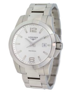 Longines Men's L3.659.4.76.6 Conquest Stainless Steel Watch