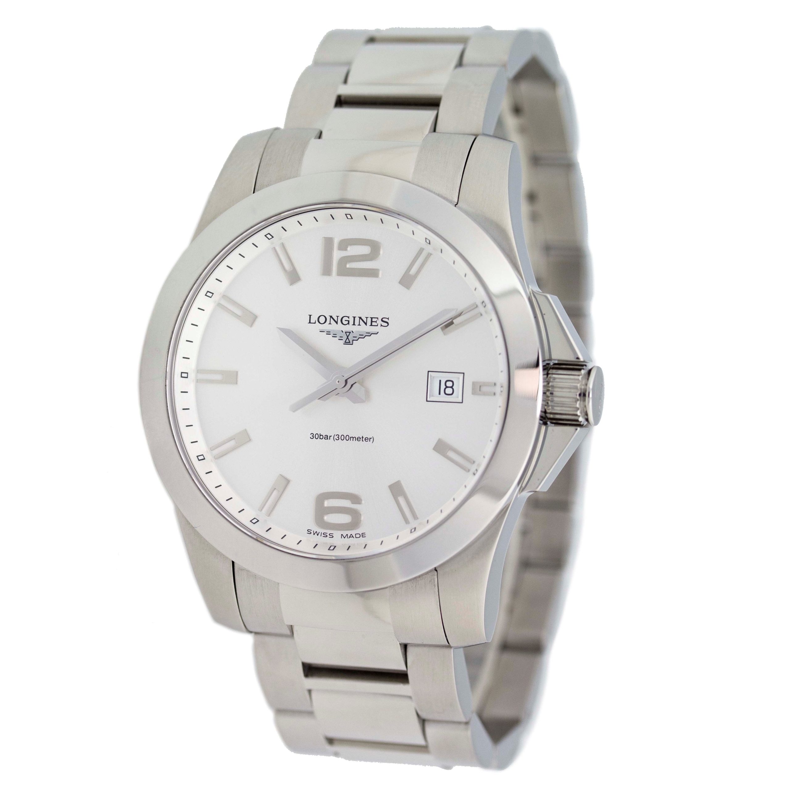 Longines Men's L3.659.4.76.6 Conquest Stainless Steel Watch