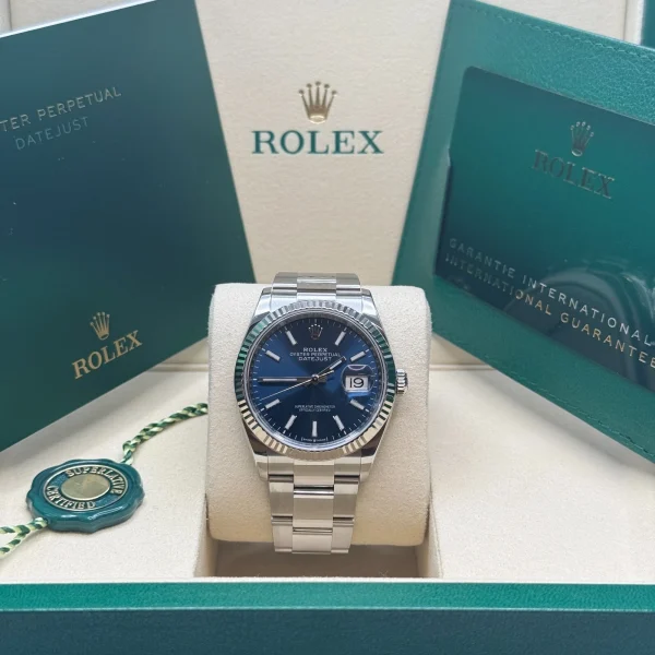 Rolex  Datejust 36mm 126234 Blue Index Dial 36mm Oyster Stainless Steel