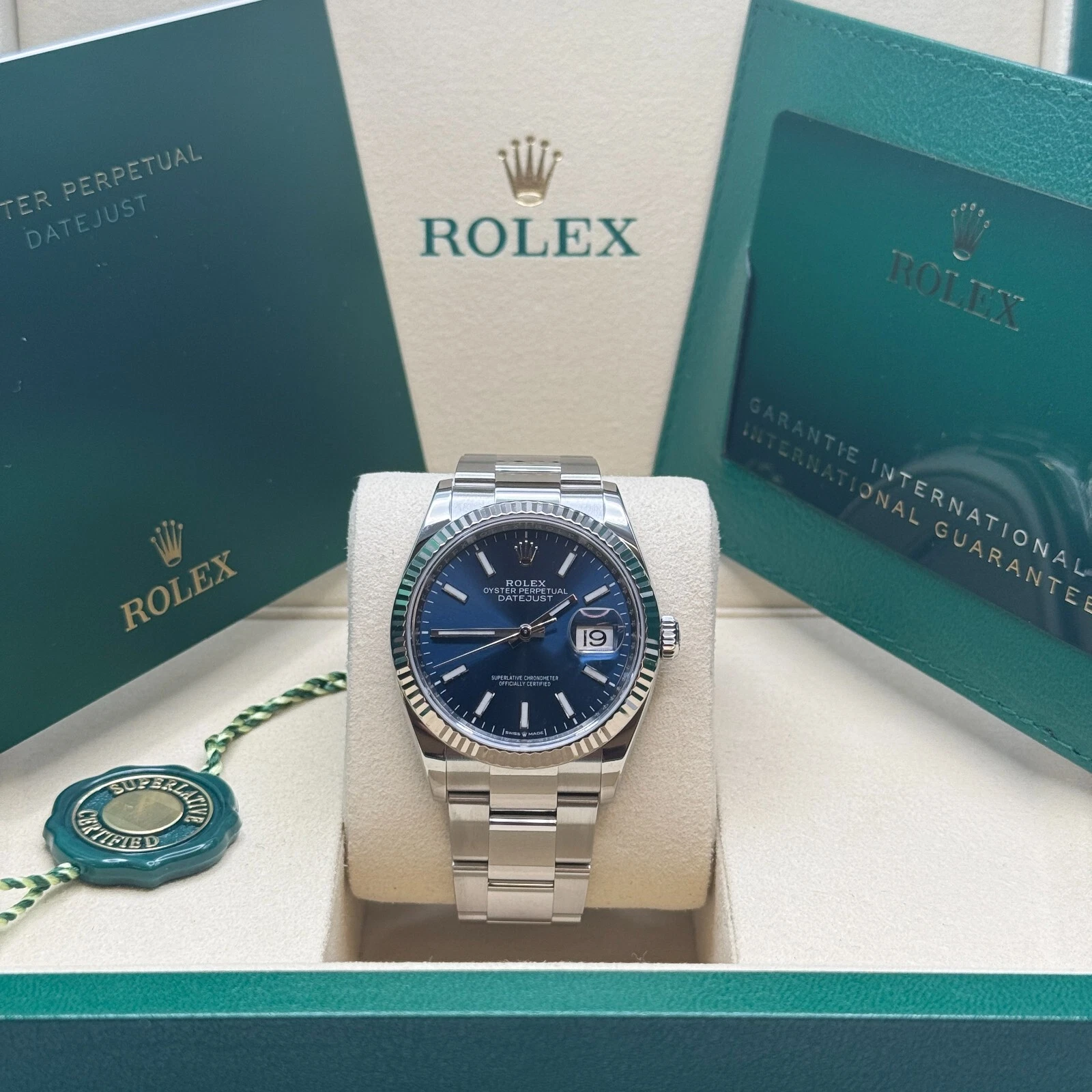 Rolex Datejust 36mm 126234 Blue Index Dial 36mm Oyster Stainless Steel - Image 3