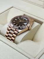 Rolex  Day-Date "President" 40mm Everose Gold Chocolate Diamond Baguette Dial - 228235