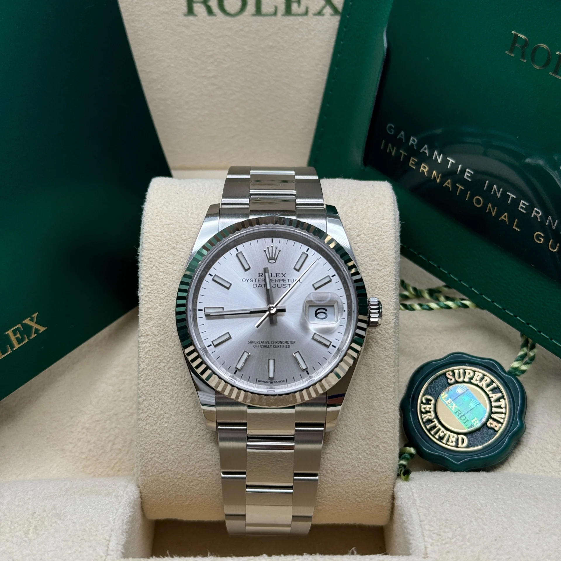 Rolex Datejust 36mm 126234 Silver Index Dial Oyster Stainless Steel - Image 3