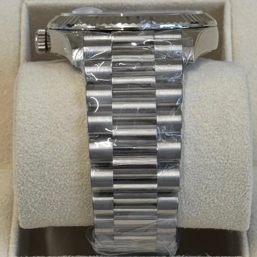 Rolex Day-Date "President" 40mm Platinum Meteorite Diamond Baguette Dial - 228236 - Image 6