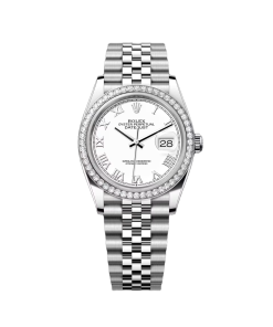 Alternative view of Rolex  Datejust 36mm 126284RBR White Dial