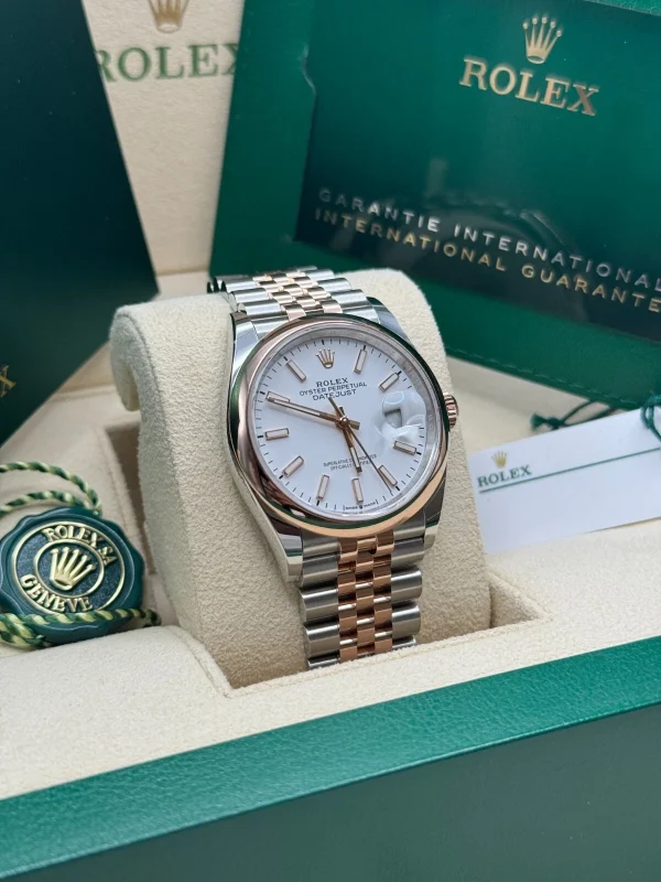 Rolex  Datejust 36mm 126201 White Dial Jubilee Bracelet Watch