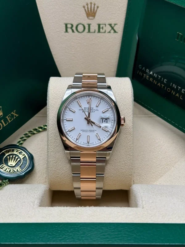 Rolex  Datejust 36mm 126201 White Dial Jubilee Bracelet Watch