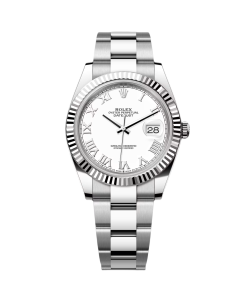 Alternative view of Rolex  Datejust 41mm 126334 White Roman Oyster Stainless Steel Mens Watch