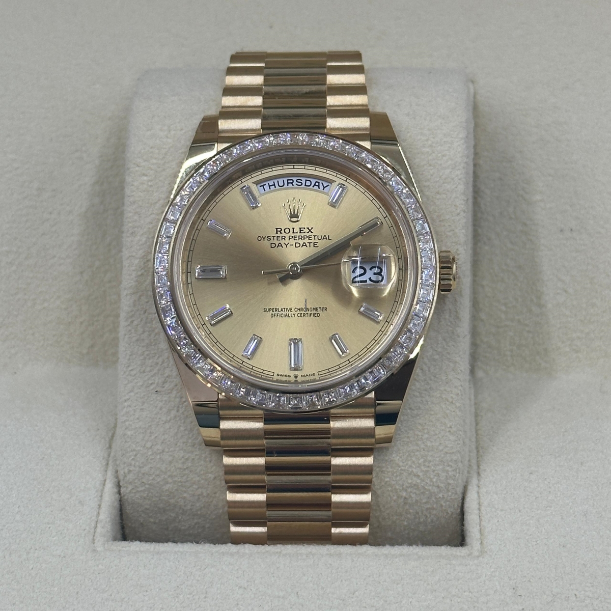Rolex Day-Date 40mm 228398TBR-0002 Champagne Dial President Watch - Image 2