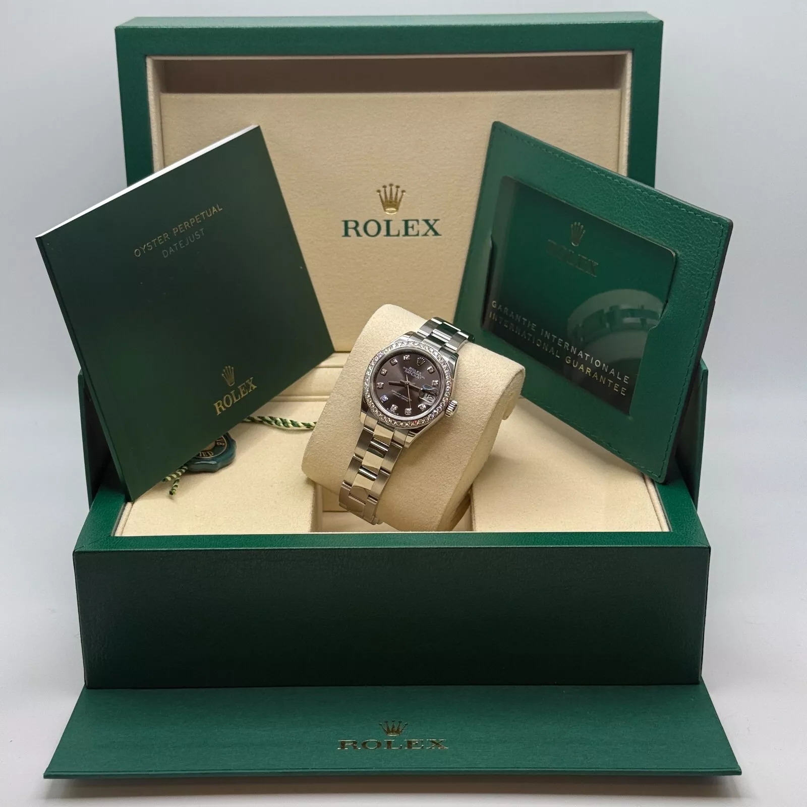 Rolex Lady-Datejust 28mm 279384RBR Dark Gray set with Diamonds - Image 8