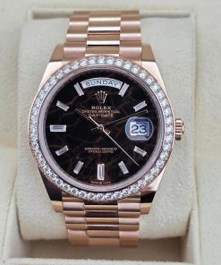 Alternative view of Rolex  Day-Date 40mm Eisenkiesel / Diamonds Dial 228345rbr-0016
