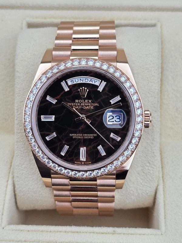 Rolex  Day-Date 40mm Eisenkiesel / Diamonds Dial 228345rbr-0016