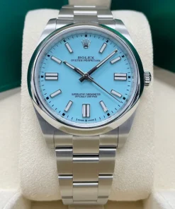 Alternative view of Rolex 124300 Oyster Perpetual 41mm Oyster Perpetual Turquoise Index Dial