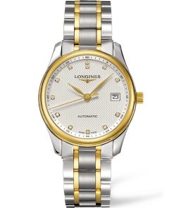 Longines Unisex L2.518.5.77.7 Master Diamond Two-Tone Stainless Steel Watch