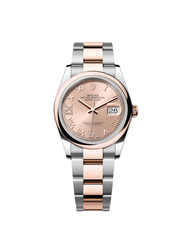 Rolex  Datejust 126201 Rosé 36mm Dial Oyster Bracelet Watch