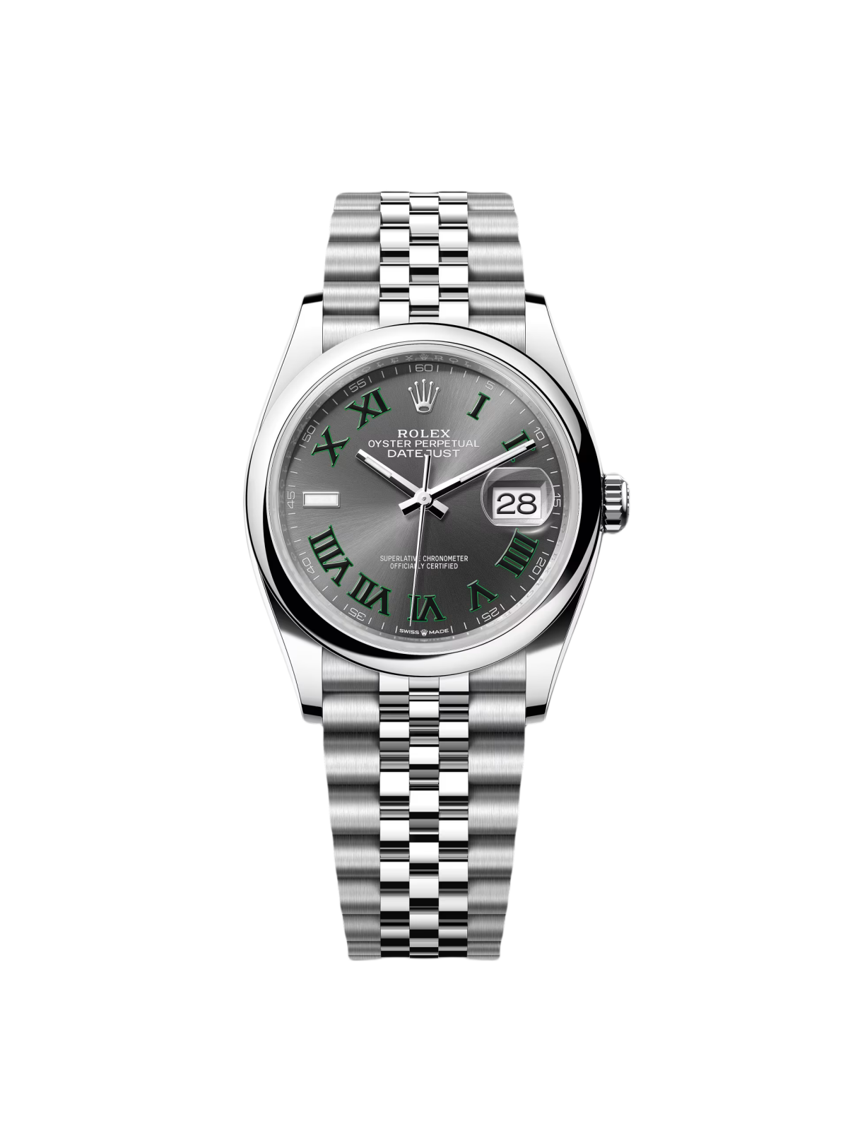 Rolex Datejust 36mm 126200 Oyster Perpetual Wimbledon Dial Jubilee Stainless Steel